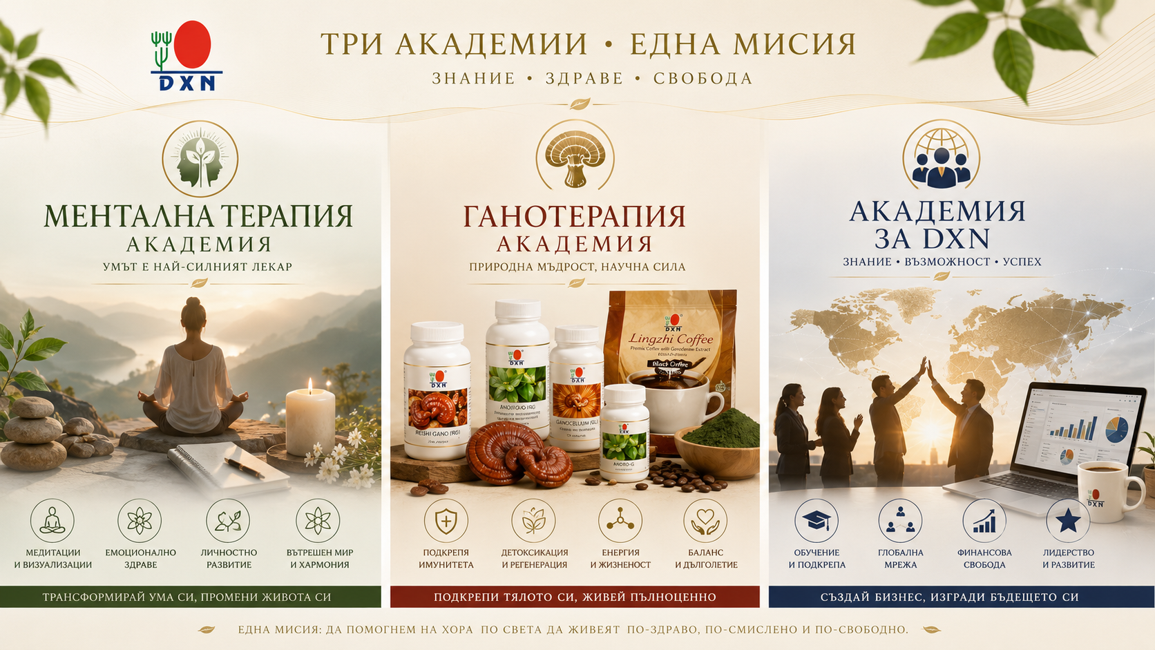 DXNBG Академия – Ganoderma и знания за продуктите