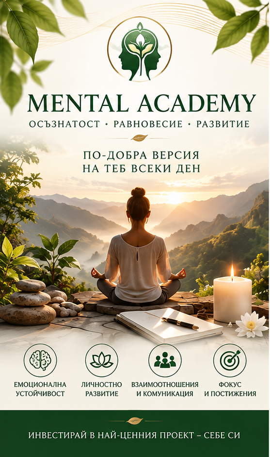 Mental Academy – личностно развитие, осъзнатост и себепознание | DXNBG
